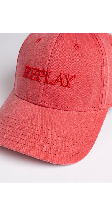 ユニセックス ロゴ刺しゅうウオッシュコットンツイルCAP 詳細画像